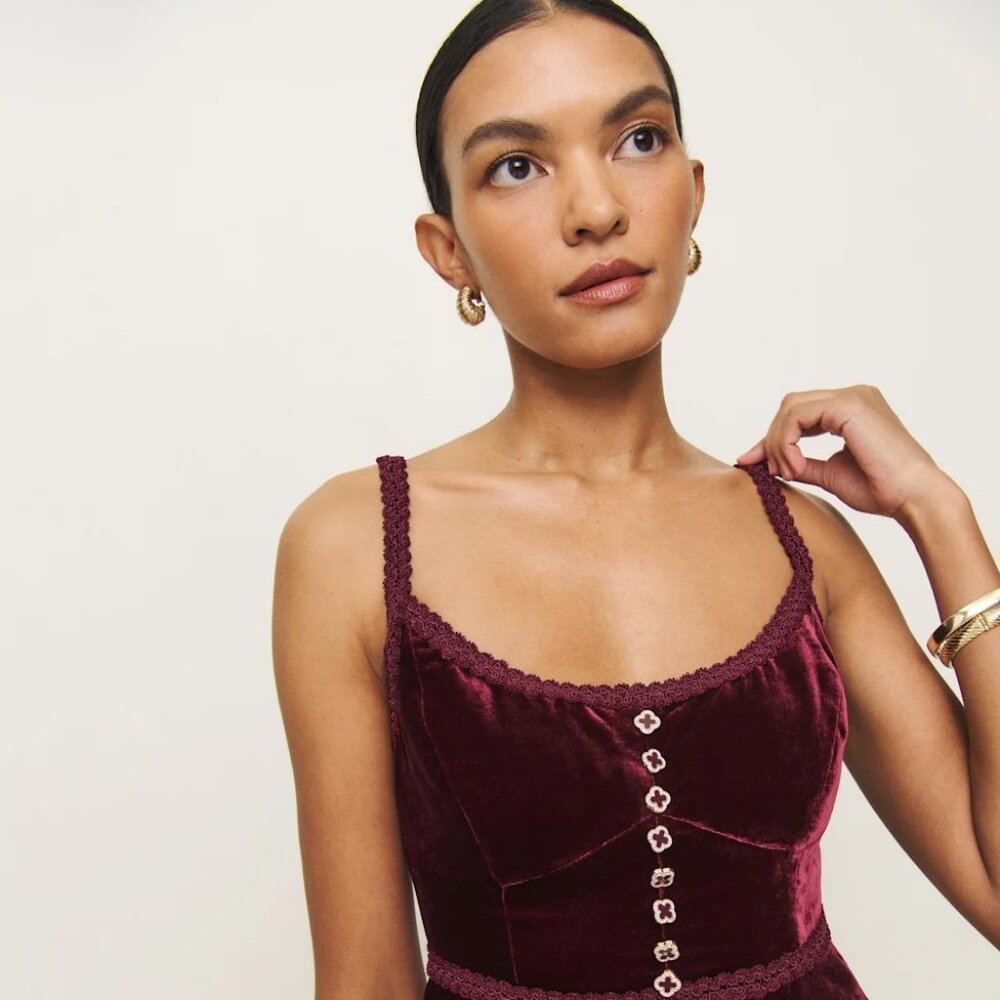 Reformation Minna Velvet Top NWT | Size 4
